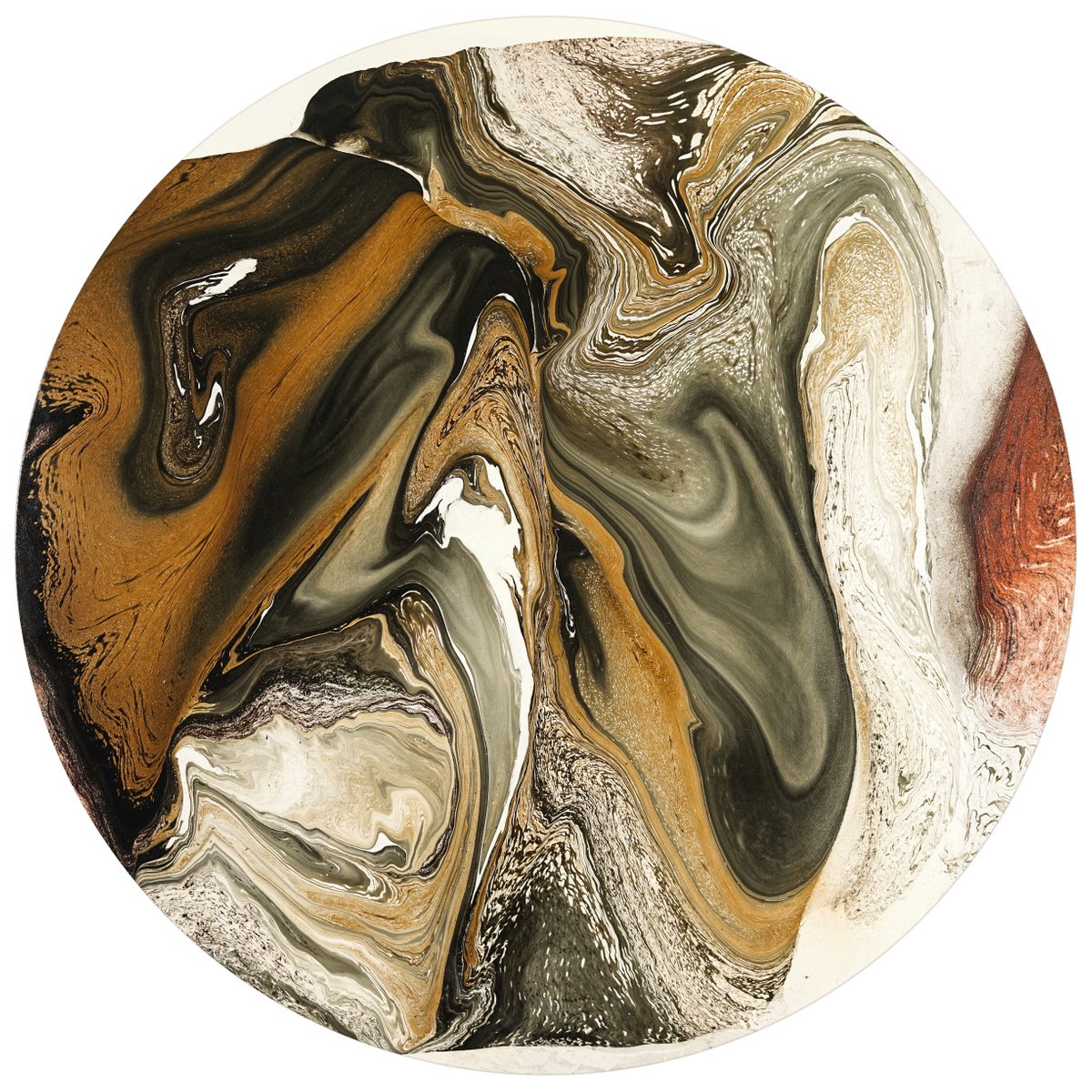 Abstract Oil Painting By Fintan Whelan, 30 X 30, Everchanging Paradise, Original Artwork