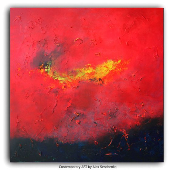 Original ART / Abstract Painting / Sunset Transformation