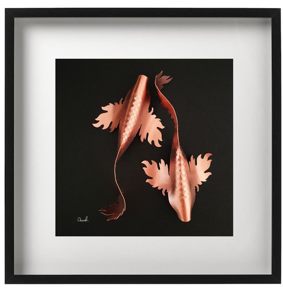 2 Extra Big Fantasy Copper Koi #1