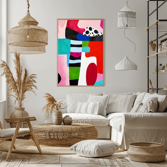 Bold Colorful Abstract art