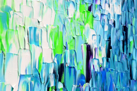 Relief Blue 36 - Large Abstract Ocean - Sea