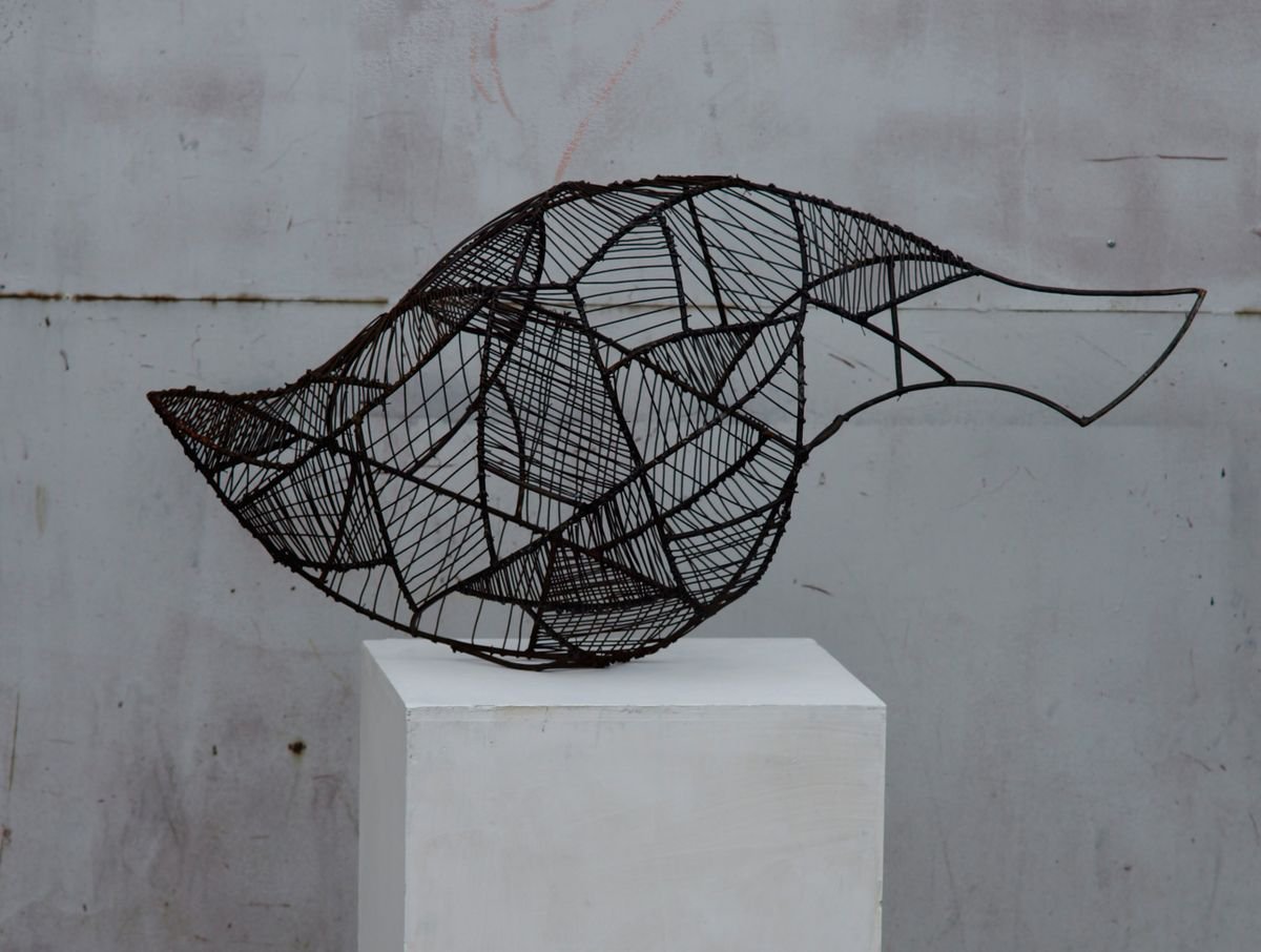 Animal Sculpture By Petq Popova, 30 X 22", "Fish", Original Artwork