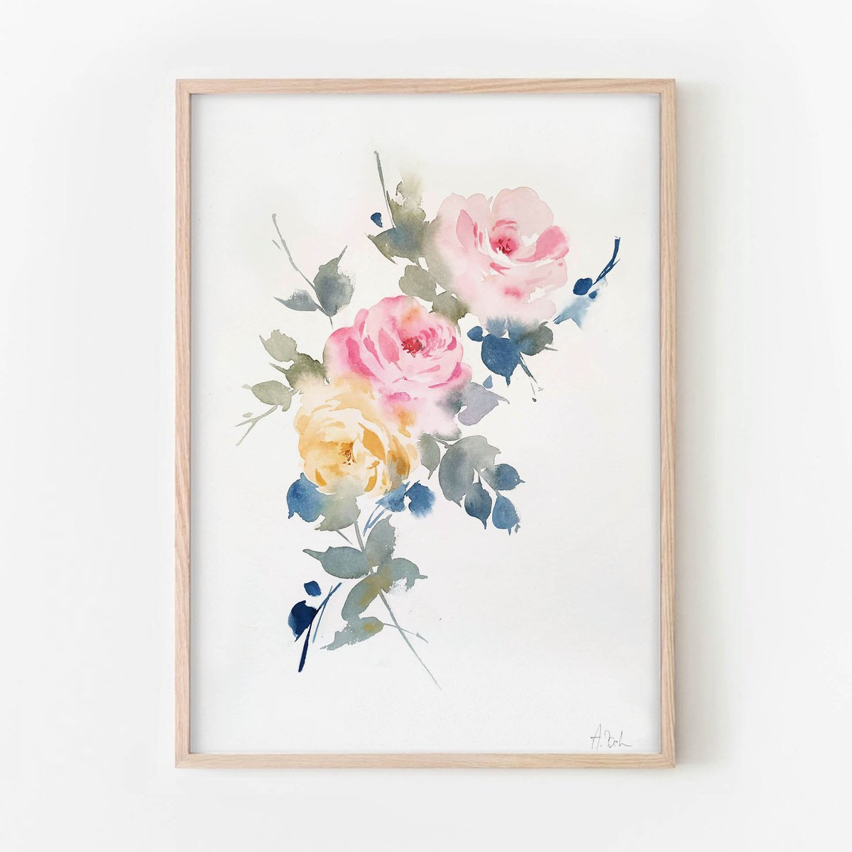 Rose Blooms III by Anja Boban