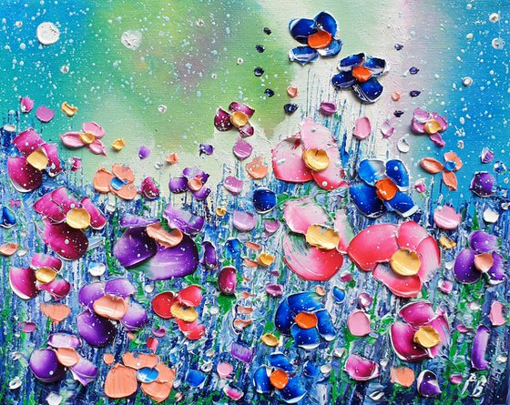 "Mystic Meadow Flowers in Love"