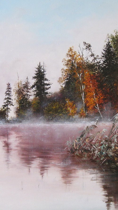 Morning Mist on the Lake by Natalia Shaykina