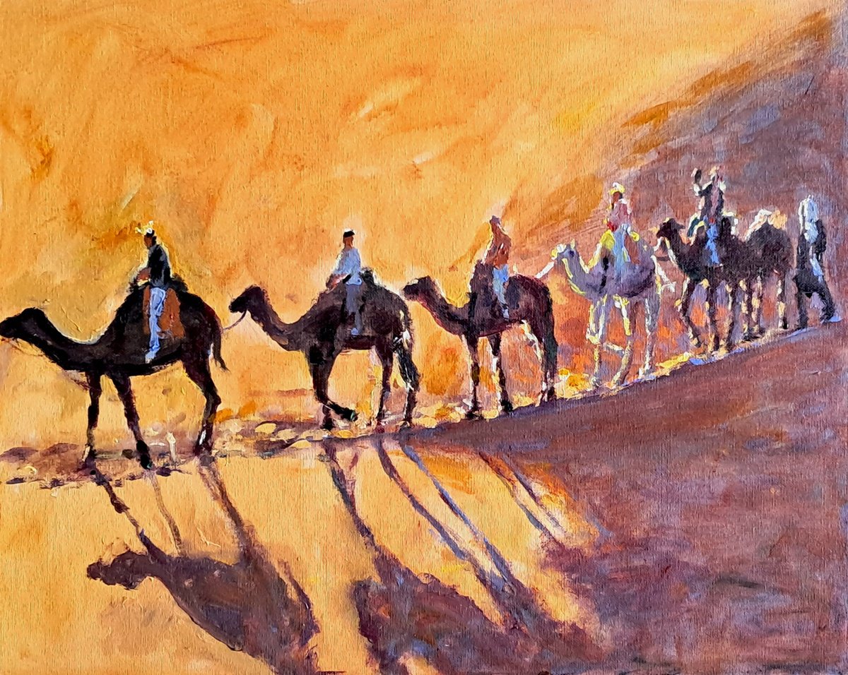  Caravan By Dimitris Voyiazoglou, 20 X 17, Artwork For Sale On Artfinder