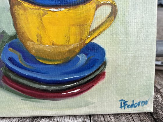 Still life with coffee service