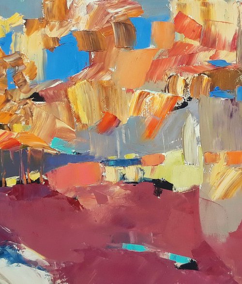 Sunny autumn forest. by Lesya Ros