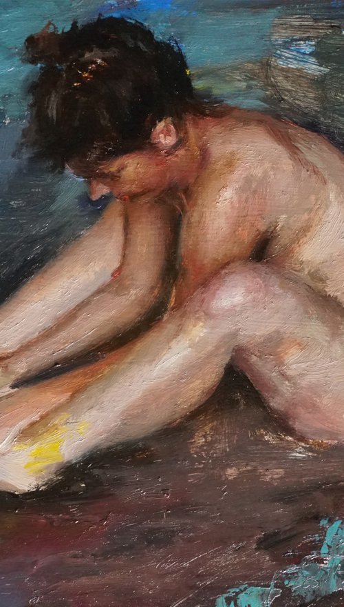 Yellow painting by Manuel Leonardi