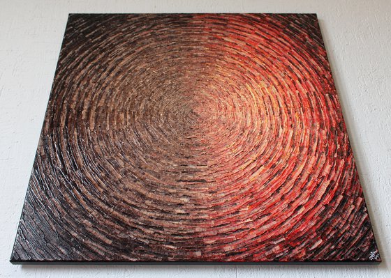 red brown mixed shine