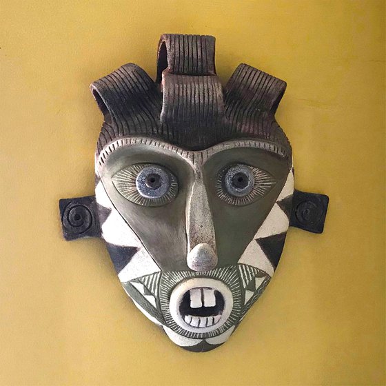 Primitive Style Ceramic Mask Four