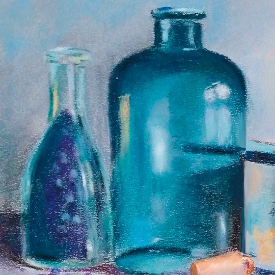 Blue Green Still Life