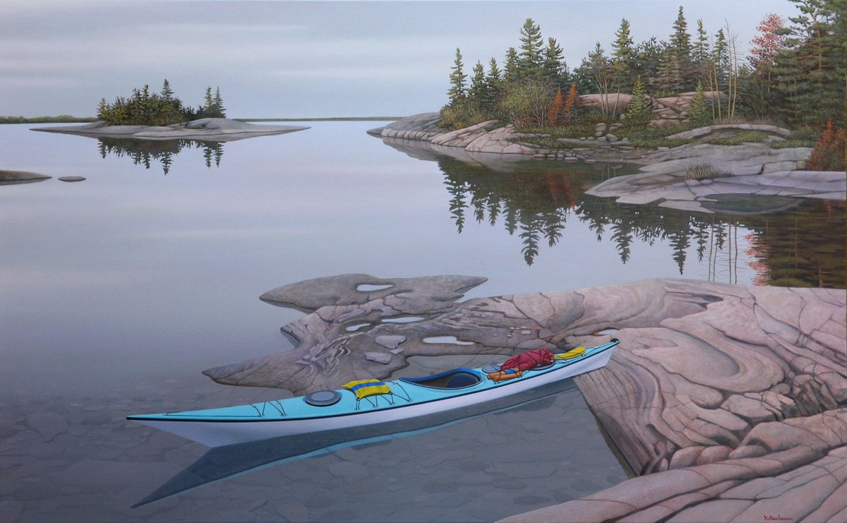 Lone Kayak by John Kaltenhauser