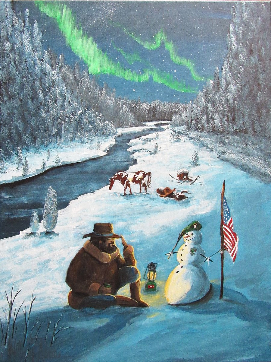 The Salute - My Ole’ Mans Snowman by William F. Adams