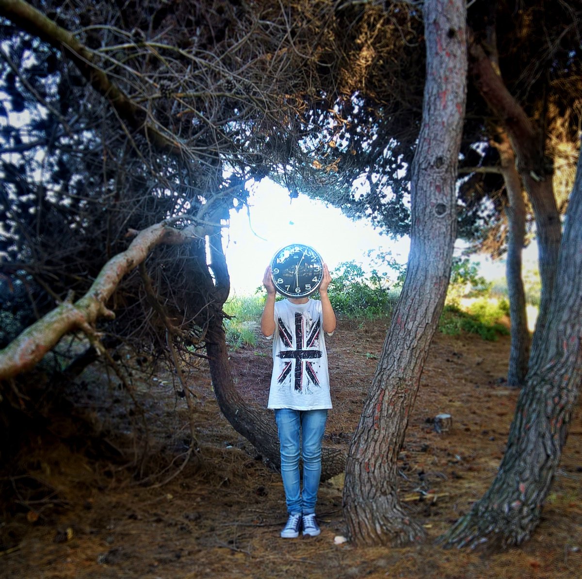 Surrealistic Portrait Photograph By Carmelita Iezzi, 24 X 24, Time Passing, Original Artwork