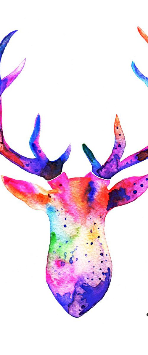 Deer by Luba Ostroushko
