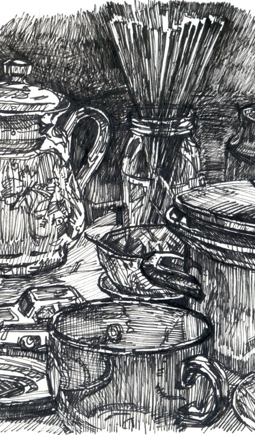 The clutter on the table by Dima Braga
