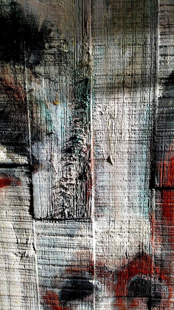 "Adele" 60x80x2cm Original acryl painting on vietnamese acacia wood board ,ready to hang
