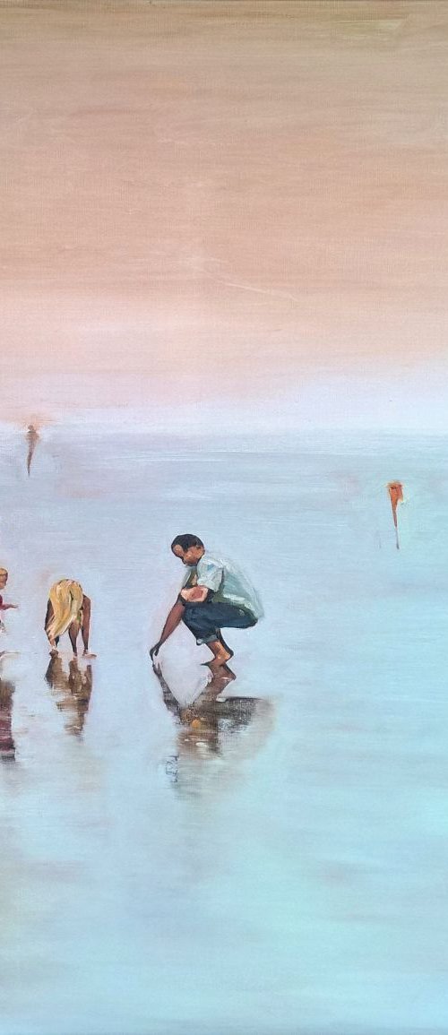 Family and Sandy digging by Romuald Mulk Musiolik