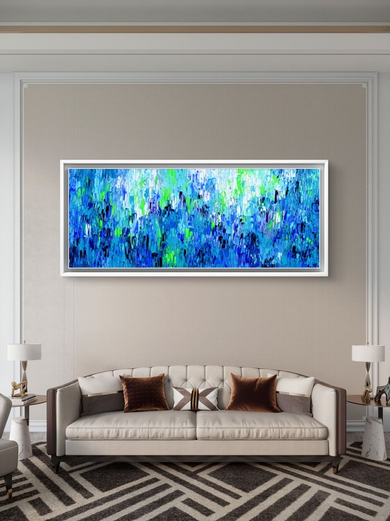Relief Blue 36 - Large Abstract Ocean - Sea