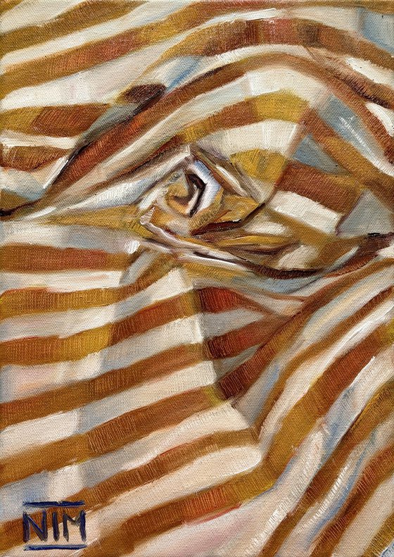 Yellow Striped Cloth