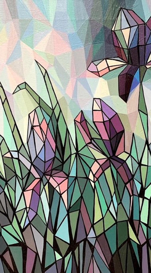 PUZZLE OF IRISES by Maria Tuzhilkina