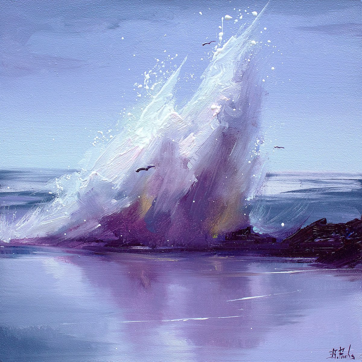 Wave Splash by Bozhena Fuchs