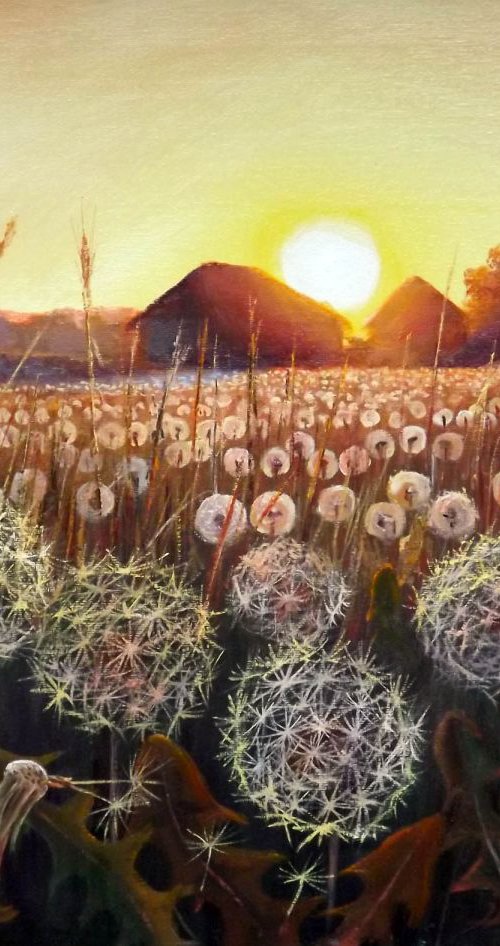 Field of Dandelions by Oleg Riabchuk