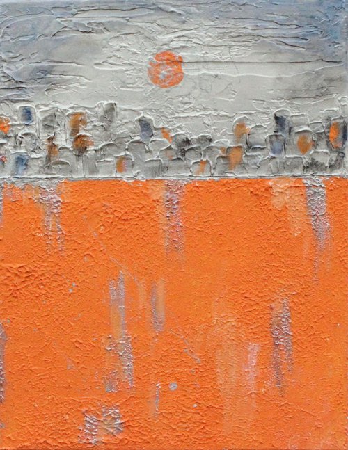 Orange Moon No.8 by Sheron Smith