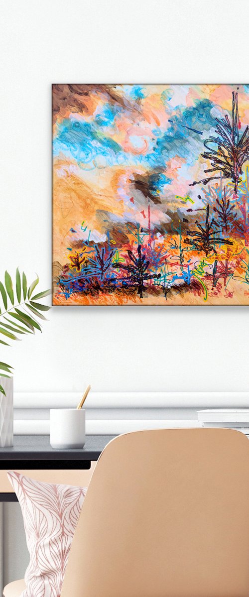 FREE SHIP US | Tree Garden by Heather W.  Ernst