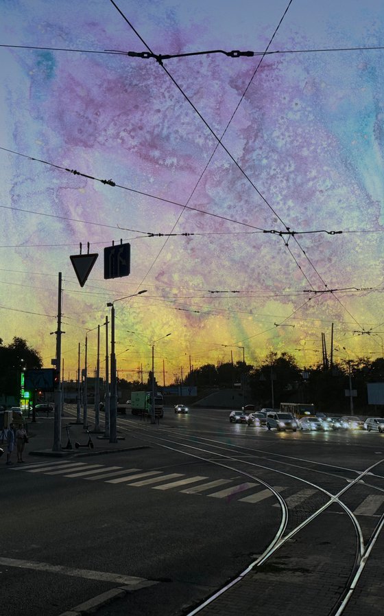 PhotoCollage Night Cityscape