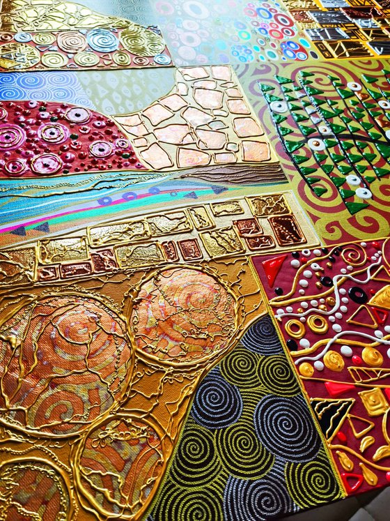 Tree of Life. Klimt abstract