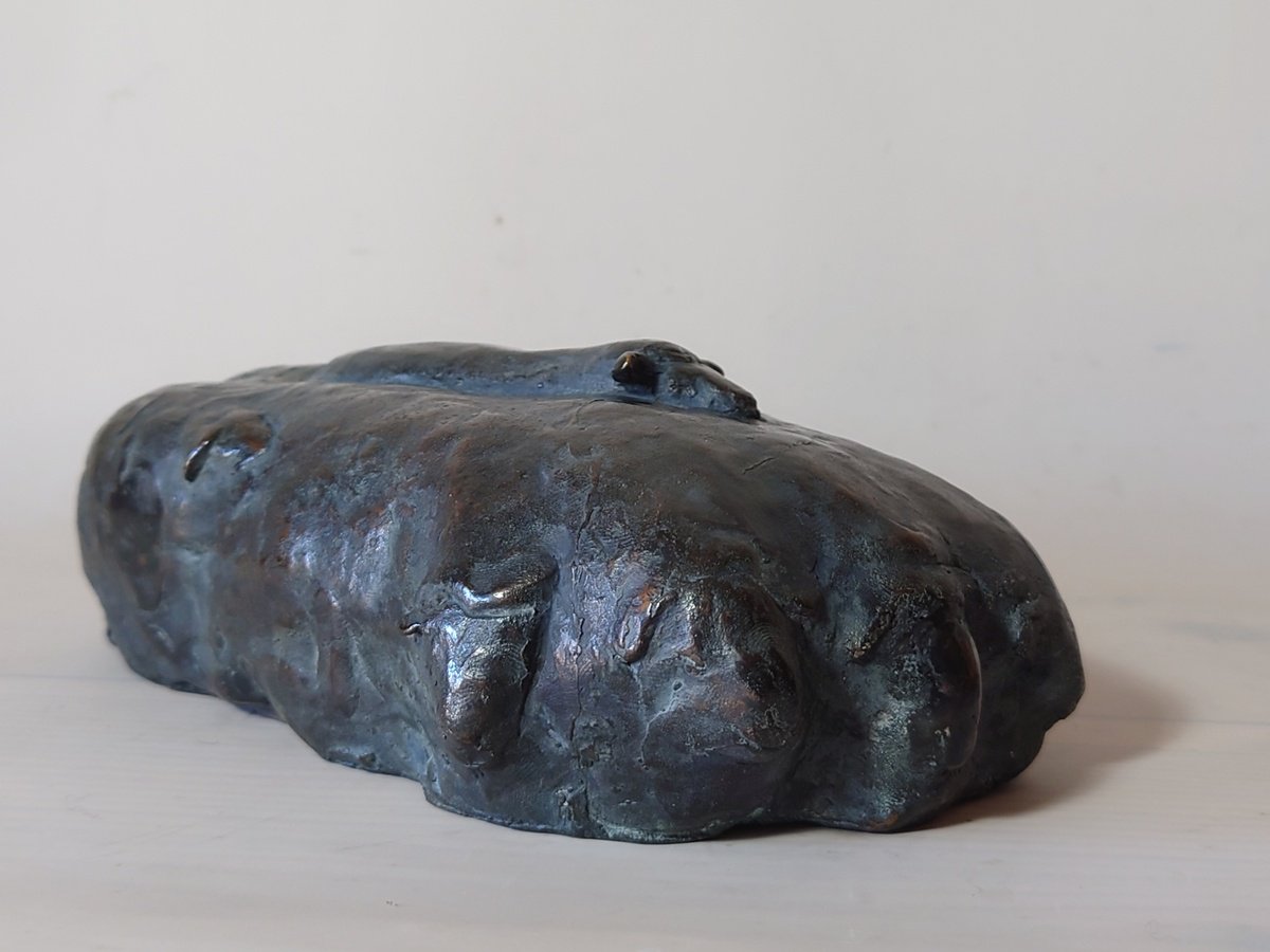 Impressionistic Bronze Sculpture , Silent Migration By Nerijus Kisielius, 8 X 3, Artwork For Sale On Artfinder
