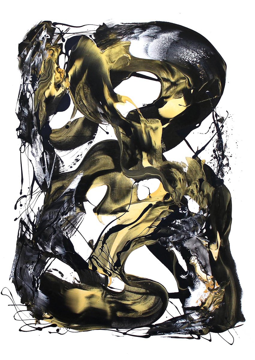  Golden Maze By Paresh Nrshinga Frsa, 34 X 48, Artwork For Sale On Artfinder