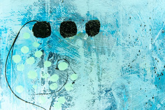 Il suffit d'un jour pour que tout change - Original abstract painting on MDF panel - One of a kind