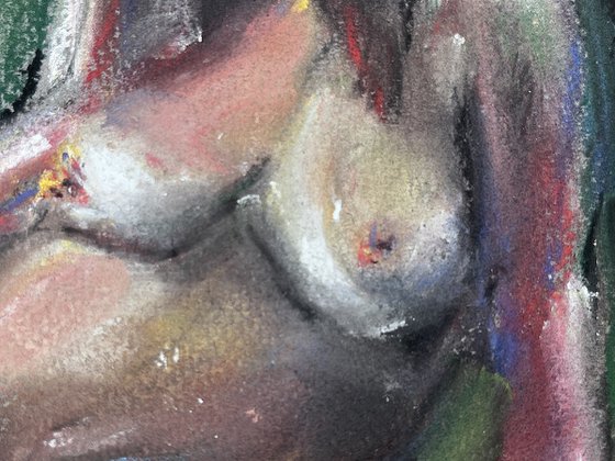Woodland Nude (Pastel Study II)