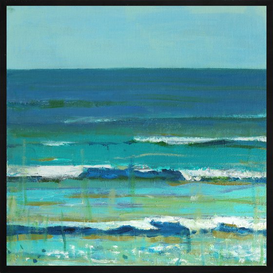 Sandbar Ocean, Framed