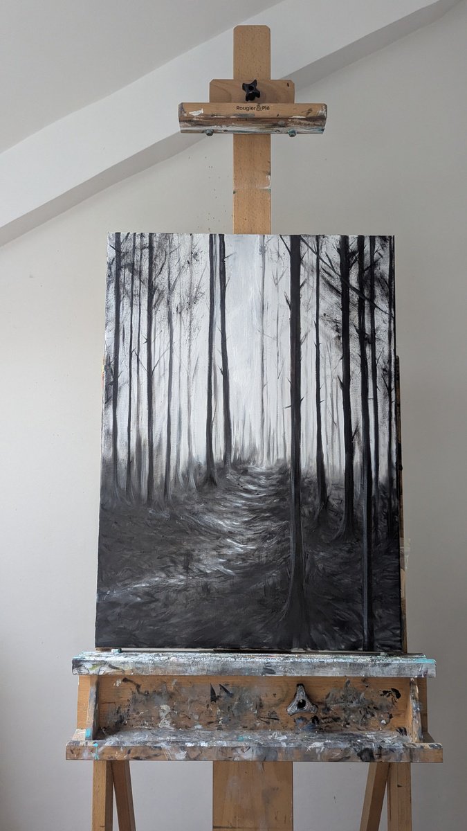 Photorealistic Landscape Oil Painting By Sophie Adair, 20 X 28", Renewal, Original Artwork