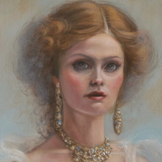 Anastasia, oil painting