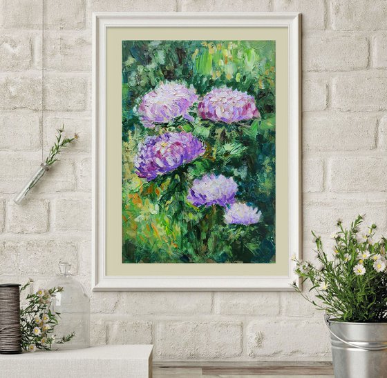 Autumn Asters Painting