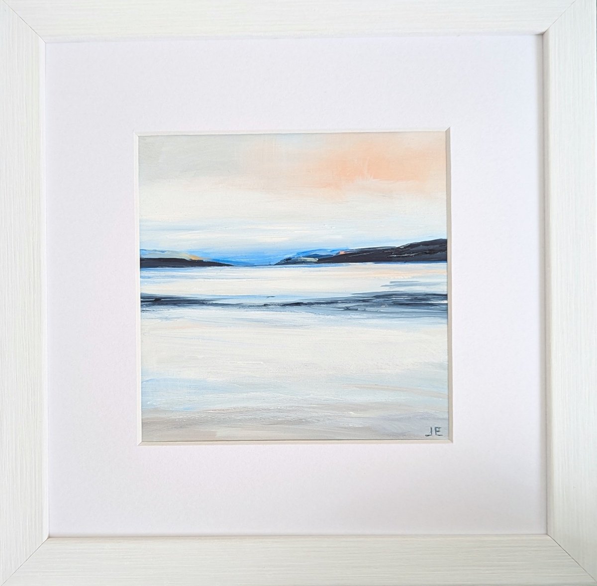 Impressionistic Landscape Oil Painting By Jo Earl, 9 X 9, Miniature Loch Ness, Original Artwork