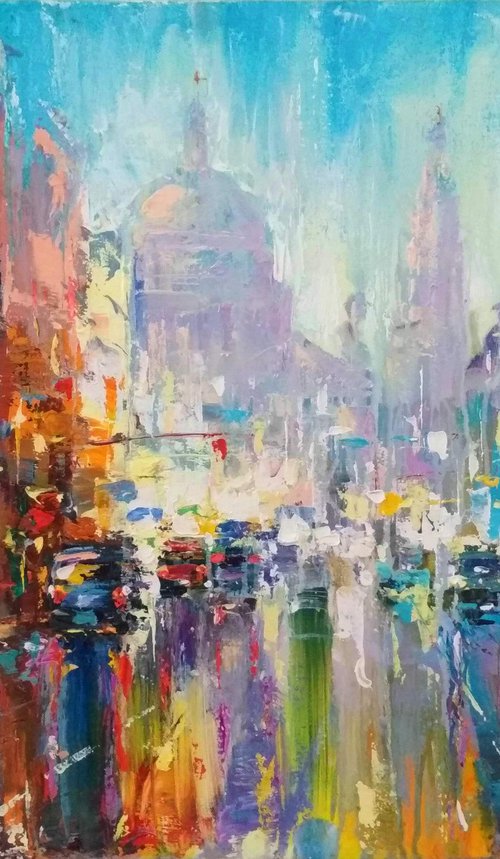 Abstract cityscape (London)05 by Andrej  Ostapchuk