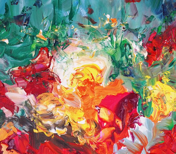 Red Summer Flowers D 1