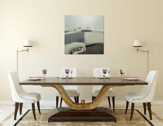 In the haze, when the first rays