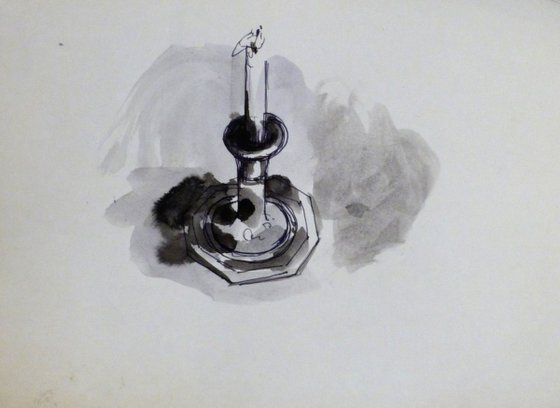 Still Life: Candle, 30x23 cm