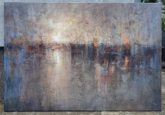 " Harbor of destroyed dreams - Utopia " (W 130 x H 90 cm) SPECIAL PRICE!!!