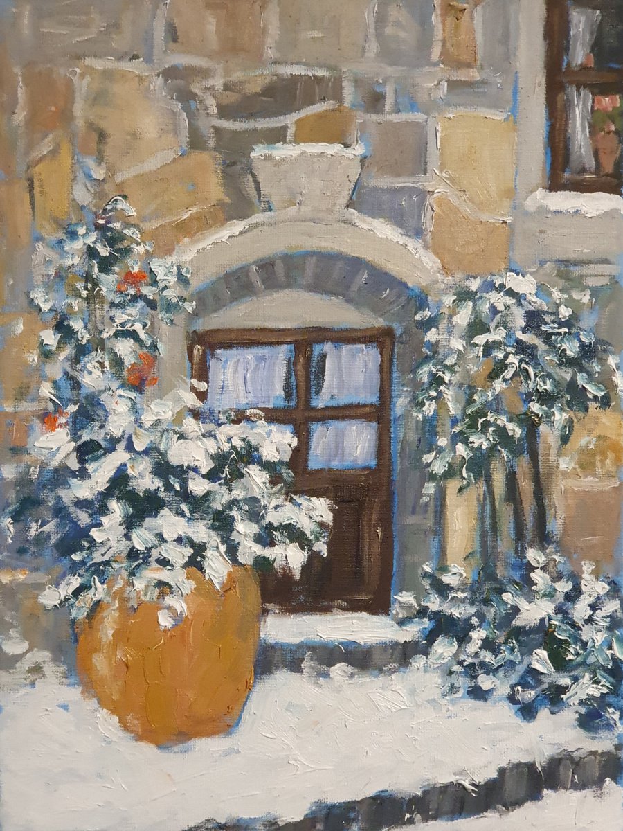 Door in snow by Colin Ross Jack
