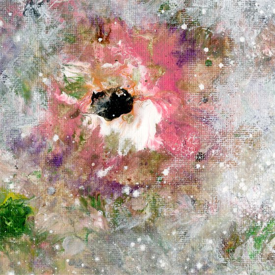 Cottage Chic Blooms 2 - Floral Painting by Kathy Morton Stanion
