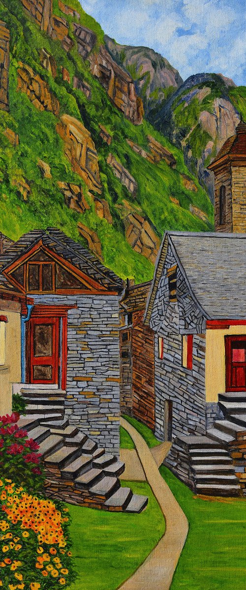 Swiss Mountain Village by Ajay Harit