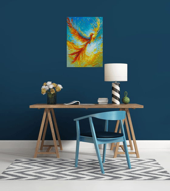 Phoenix. A Moment of Rebirth